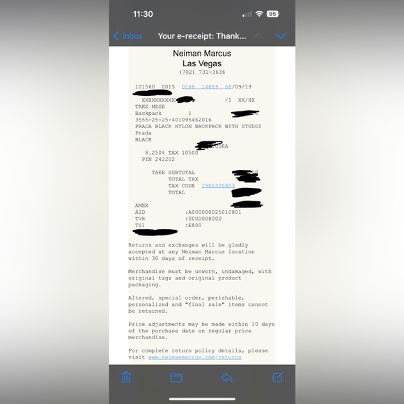 Prada Nylon Studded Vella Monochrome Backpack - Picture 15 of 15